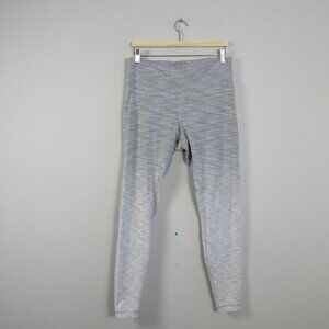 Lululemon Wunder Under Hi-Rise Tight 28" Women 12 Grey Stretch Yoga Running